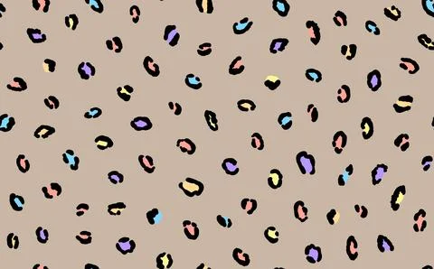 Abstract modern leopard seamless pattern. Animals trendy background. Colorful Stockillustratie