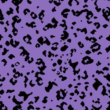 Abstract modern leopard seamless pattern. Animals trendy background. Purple and Illustrazione stock