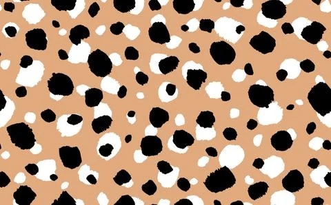Abstract modern leopard seamless pattern. Animals trendy background. Beige and Illustrazione stock
