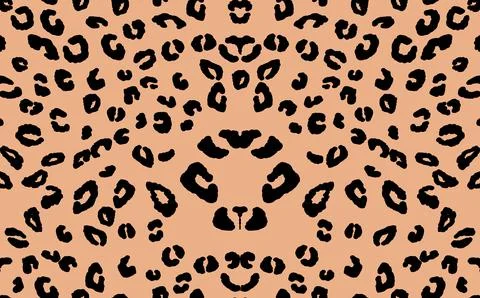 Abstract modern leopard seamless pattern. Animals trendy background. Beige and Stock Illustration