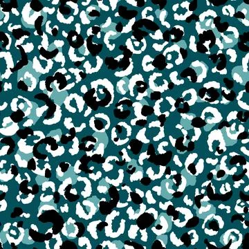 Abstract modern leopard seamless pattern. Animals trendy background. Green and 스톡 일러스트
