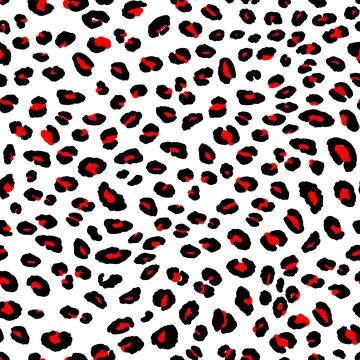 Abstract modern leopard seamless pattern. Animals trendy background. Black and Stock Illustration