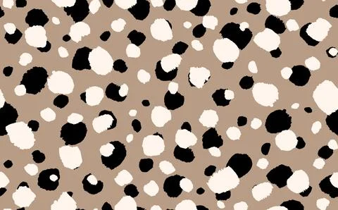 Abstract modern leopard seamless pattern. Animals trendy background. Beige and Illustrazione stock