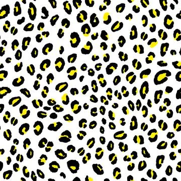 Abstract modern leopard seamless pattern. Animals trendy background. Black and Stock Illustration