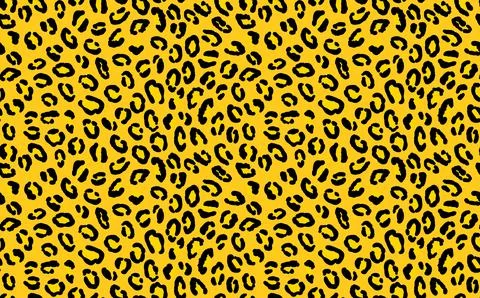 Abstract modern leopard seamless pattern. Animals trendy background. Yellow and Stock Illustration