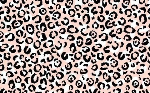 Abstract modern leopard seamless pattern. Animals trendy background. Beige and Illustrazione stock