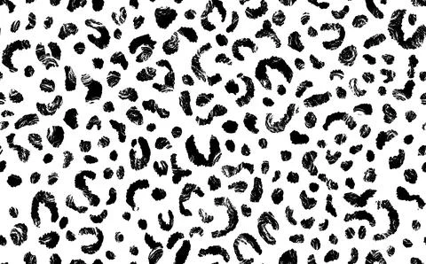 Abstract modern leopard seamless pattern. Animals trendy background. Black and Stock Illustration