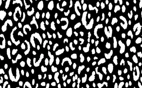 Abstract modern leopard seamless pattern. Animals trendy background. Black and Illustrazione stock