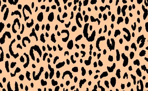 Abstract modern leopard seamless pattern. Animals trendy background. Beige and Stock Illustration