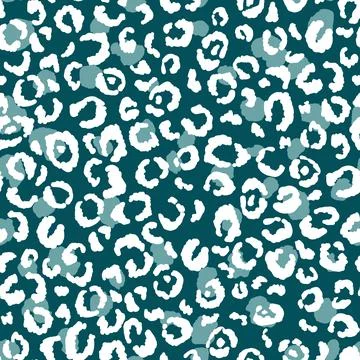 Abstract modern leopard seamless pattern. Animals trendy background. Green and Illustrazione stock