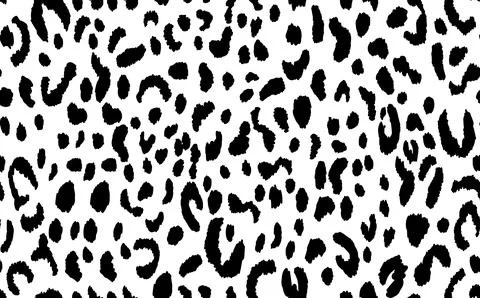 Abstract modern leopard seamless pattern. Animals trendy background. Black and Stock Illustration