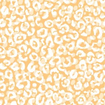 Abstract modern leopard seamless pattern. Animals trendy background. Orange Stock Illustration
