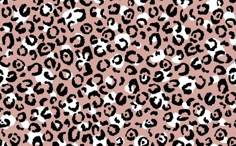 Abstract modern leopard seamless pattern. Animals trendy background. Beige and Stock Illustration