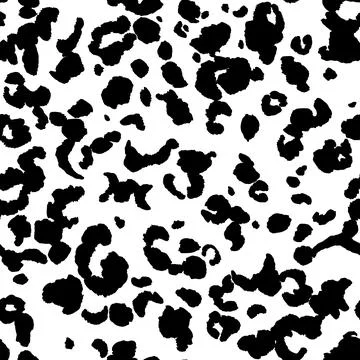 Abstract modern leopard seamless pattern. Animals trendy background. Black and Stock Illustration