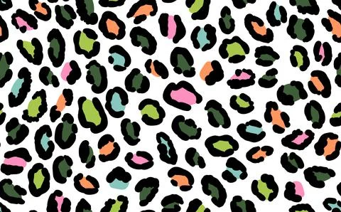 Abstract modern leopard seamless pattern. Animals trendy background. Colorful Illustrazione stock