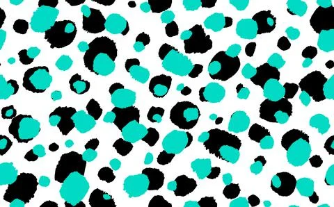 Abstract modern leopard seamless pattern. Animals trendy background. Green and Stock Illustration