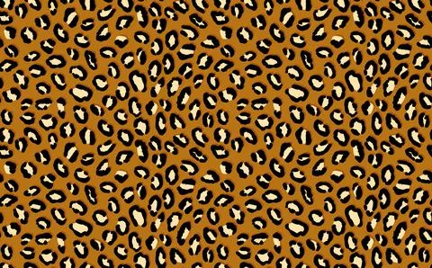 Abstract modern leopard seamless pattern. Animals trendy background. Brown and Stock Illustration