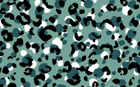 Abstract modern leopard seamless pattern. Animals trendy background. Colorful Illustrazione stock