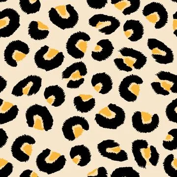 Abstract modern leopard seamless pattern. Animals trendy background. Beige and Stock Illustration