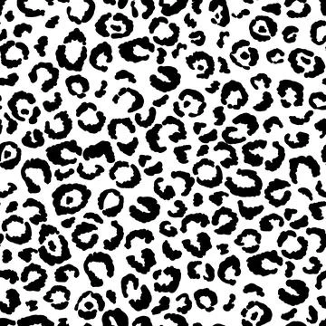 Abstract modern leopard seamless pattern. Animals trendy background. Black and Illustrazione stock