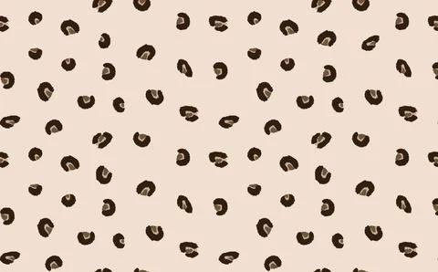 Abstract modern leopard seamless pattern. Animals trendy background. Beige and Illustrazione stock