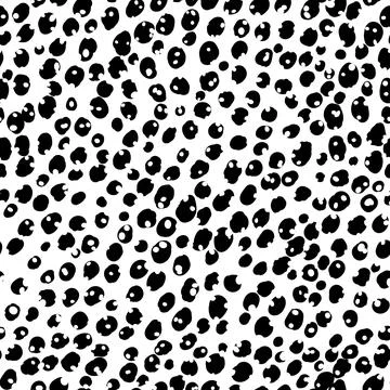 Abstract modern leopard seamless pattern. Animals trendy background. Black and Stock Illustration