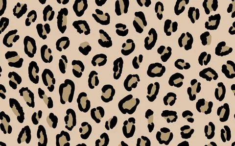 Abstract modern leopard seamless pattern. Animals trendy background. Beige and Illustrazione stock