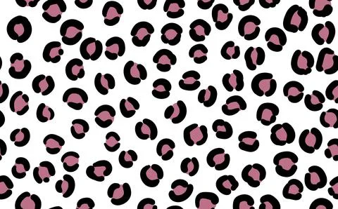 Abstract modern leopard seamless pattern. Animals trendy background. Pink and Stock Illustration