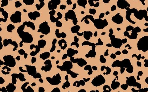 Abstract modern leopard seamless pattern. Animals trendy background. Beige and Illustrazione stock