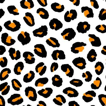 Abstract modern leopard seamless pattern. Animals trendy background. Black and Stock Illustration