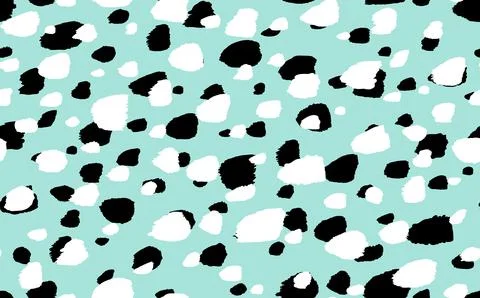 Abstract modern leopard seamless pattern. Animals trendy background. Blue and Stock Illustration