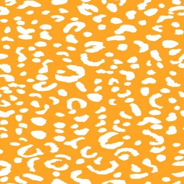 Abstract modern leopard seamless pattern. Animals trendy background. Orange Illustrazione stock