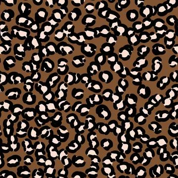 Abstract modern leopard seamless pattern. Animals trendy background. Beige and Illustrazione stock