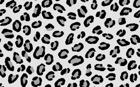 Abstract modern leopard seamless pattern. Animals trendy background. Grey and Illustrazione stock