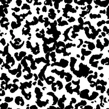 Abstract modern leopard seamless pattern. Animals trendy background. Black and Stock Illustration