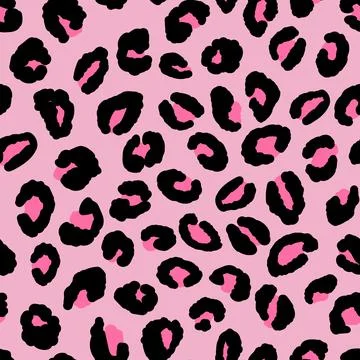 Abstract modern leopard seamless pattern. Animals trendy background. Pink and Illustrazione stock