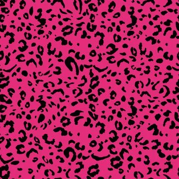 Abstract modern leopard seamless pattern. Animals trendy background. Pink and Illustrazione stock