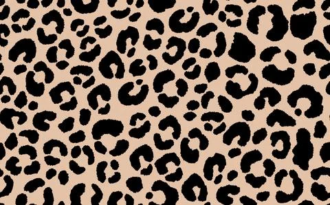 Abstract modern leopard seamless pattern. Animals trendy background. Beige and Stock Illustration
