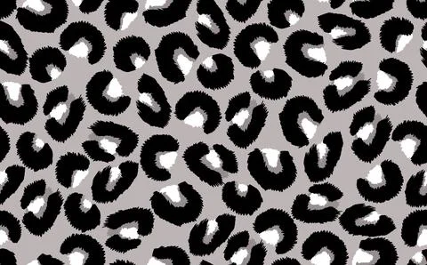 Abstract modern leopard seamless pattern. Animals trendy background. White and Illustrazione stock