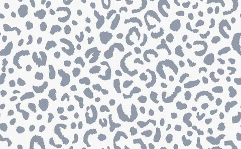 Abstract modern leopard seamless pattern. Animals trendy background. Grey Stock Illustration