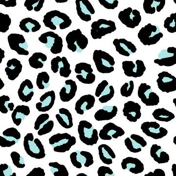 Abstract modern leopard seamless pattern. Animals trendy background. Black and Stock Illustration