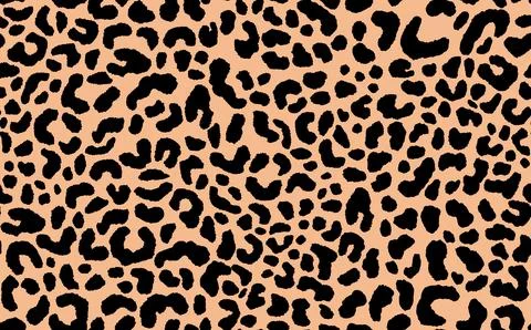 Abstract modern leopard seamless pattern. Animals trendy background. Beige and Stock Illustration