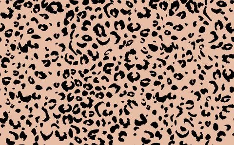 Abstract modern leopard seamless pattern. Animals trendy background. Beige Illustrazione stock