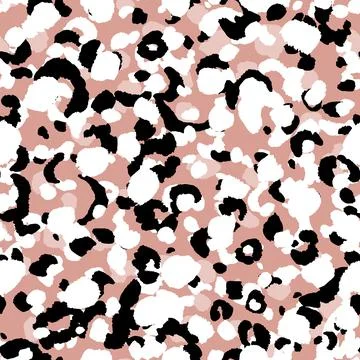 Abstract modern leopard seamless pattern. Animals trendy background. Beige and Stock Illustration