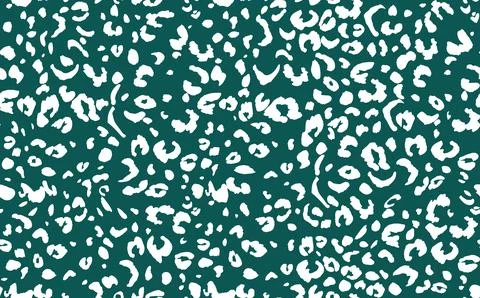 Abstract modern leopard seamless pattern. Animals trendy background. Green and Illustrazione stock