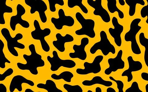 Abstract modern leopard seamless pattern. Animals trendy background. Orange and Stock Illustration
