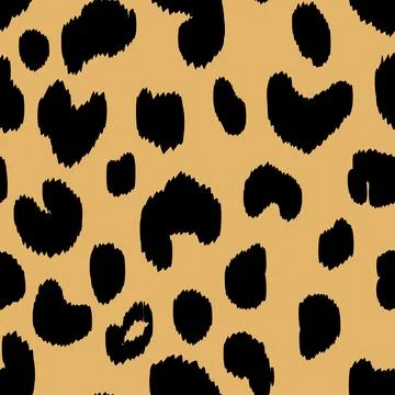 Abstract modern leopard seamless pattern. Animals trendy background. Beige and Stock Illustration
