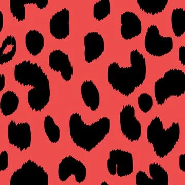 Abstract modern leopard seamless pattern. Animals trendy background. Pink and Stock Illustration