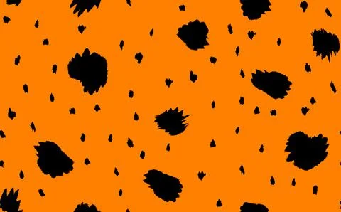 Abstract modern leopard seamless pattern. Animals trendy background. Orange and Stock Illustration