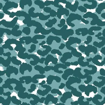 Abstract modern leopard seamless pattern. Animals trendy background. Green and Stock Illustration